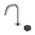 SERENITY PROGRESSIVE BASIN MIXER EDGE SPOUT WITH VERDE ALPI HANDLE CHROME