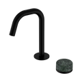 SERENITY PROGRESSIVE BASIN MIXER EDGE SPOUT WITH VERDE ALPI HANDLE MATTE BLACK