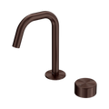 Serenity Progressive Basin Mixer Edge Spout With Metal Handle Rome Bronze