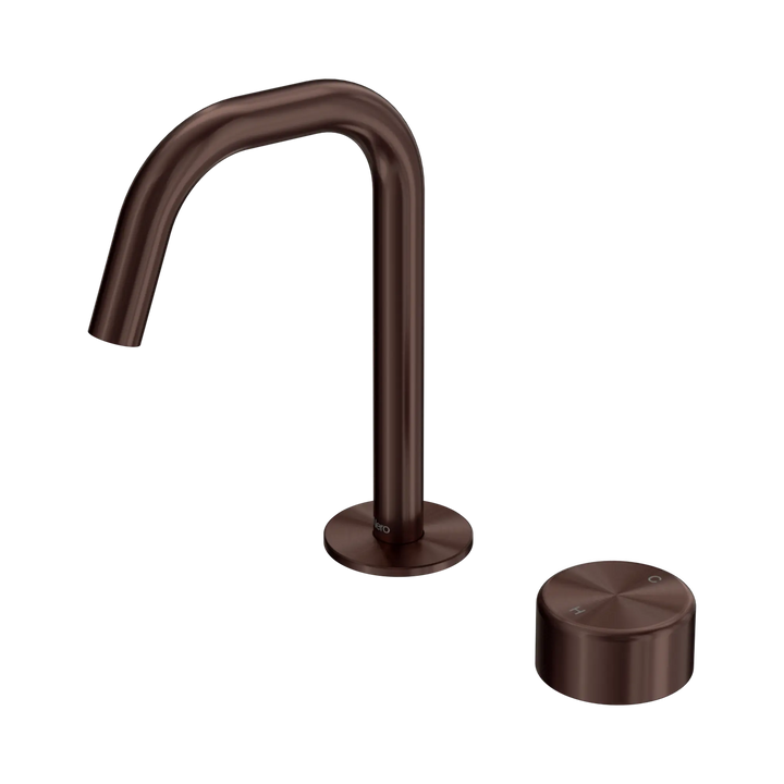 Serenity Progressive Basin Mixer Edge Spout With Metal Handle Rome Bronze