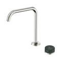 SERENITY PROGRESSIVE BATH/KITCHEN MIXER EDGE SPOUT WITH VERDE ALPI HANDLE BRUSHED NICKEL