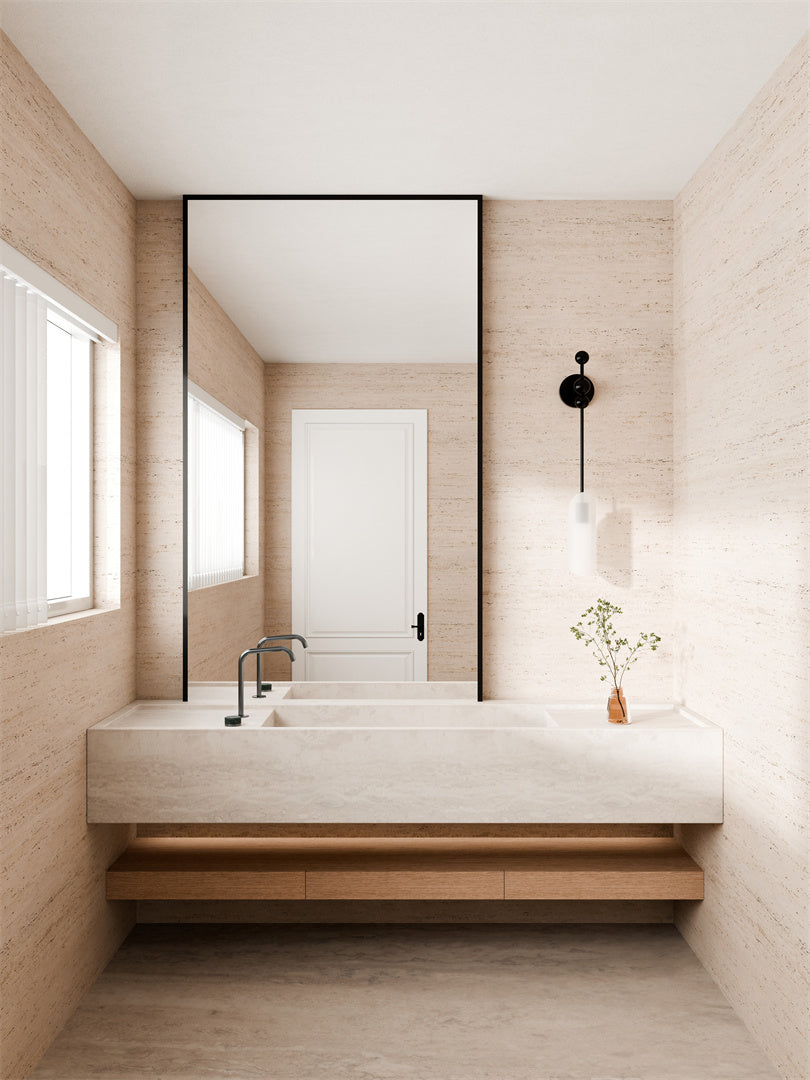 SERENITY PROGRESSIVE BATH/KITCHEN MIXER EDGE SPOUT WITH VERDE ALPI HANDLE GUN METAL