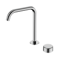 SERENITY PROGRESSIVE BATH/KITCHEN MIXER EDGE SPOUT WITH METAL HANDLE CHROME