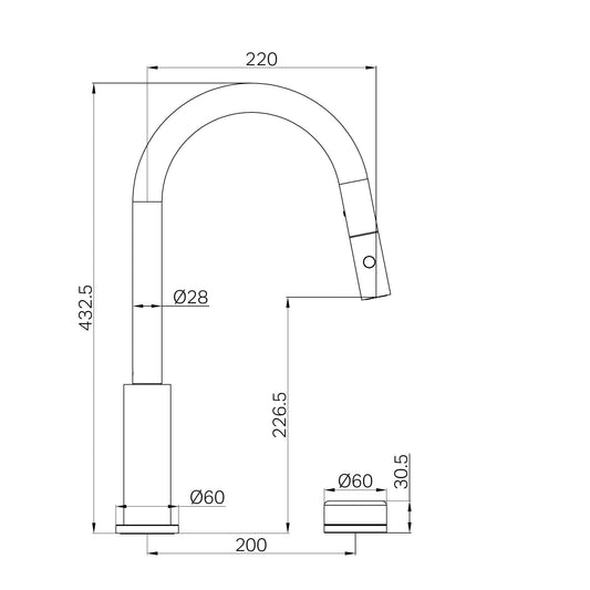 SERENITY PROGRESSIVE PULL OUT KITCHEN SET WITH CARRARA HANDLE BRUSHED BRONZE