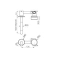 SERENITY PROGRESSIVE WALL BASIN MIXER 160/185/220MM SPOUT WITH METAL HANDLE BRUSHED NICKEL