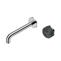 SERENITY PROGRESSIVE WALL BASIN MIXER 160/185/220MM SPOUT WITH VERDE ALPI HANDLE CHROME