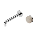 SERENITY PROGRESSIVE WALL BASIN MIXER 160/185/220MM SPOUT WITH ROME TRAVERTINE HANDLE CHROME