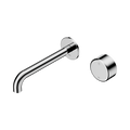 SERENITY PROGRESSIVE WALL BASIN MIXER 160/185/220MM SPOUT WITH METAL HANDLE CHROME