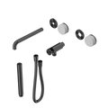 SERENITY PROGRESSIVE SHOWER SYSTEM WITH SPOUT WITH CARRARA HANDLE AND SLIM SHOWER TRIM KIT ONLY GUN METAL