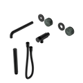 SERENITY PROGRESSIVE SHOWER SYSTEM WITH SPOUT WITH VERDE ALPI HANDLE AND SLIM SHOWER TRIM KIT ONLY MATTE BLACK