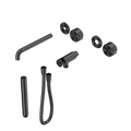 SERENITY PROGRESSIVE SHOWER SYSTEM WITH SPOUT WITH METAL HANDLE AND SLIM SHOWER TRIM KIT ONLY GUN METAL