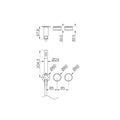 SERENITY PROGRESSIVE SHOWER SYSTEM WITH CARRARA HANDLE AND SLIM SHOWER TRIM KIT ONLY BRUSHED GOLD