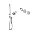 SERENITY PROGRESSIVE SHOWER SYSTEM WITH CARRARA HANDLE AND SLIM SHOWER TRIM KIT ONLY BRUSHED NICKEL