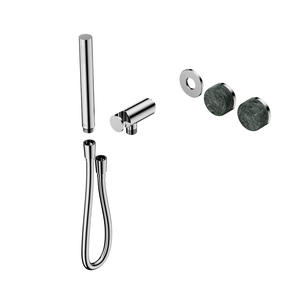 SERENITY PROGRESSIVE SHOWER SYSTEM WITH VERDE ALPI HANDLE AND SLIM SHOWER TRIM KIT ONLY CHROME