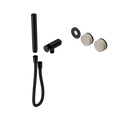 SERENITY PROGRESSIVE SHOWER SYSTEM WITH ROME TRAVERTINE HANDLE AND SLIM SHOWER TRIM KIT ONLY MATTE BLACK