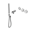 SERENITY PROGRESSIVE SHOWER SYSTEM WITH ARABESCATO CORCHIA HANDLE AND SLIM SHOWER TRIM KIT ONLY CHROME