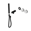 SERENITY PROGRESSIVE SHOWER SYSTEM WITH ARABESCATO CORCHIA HANDLE AND SLIM SHOWER TRIM KIT ONLY MATTE BLACK