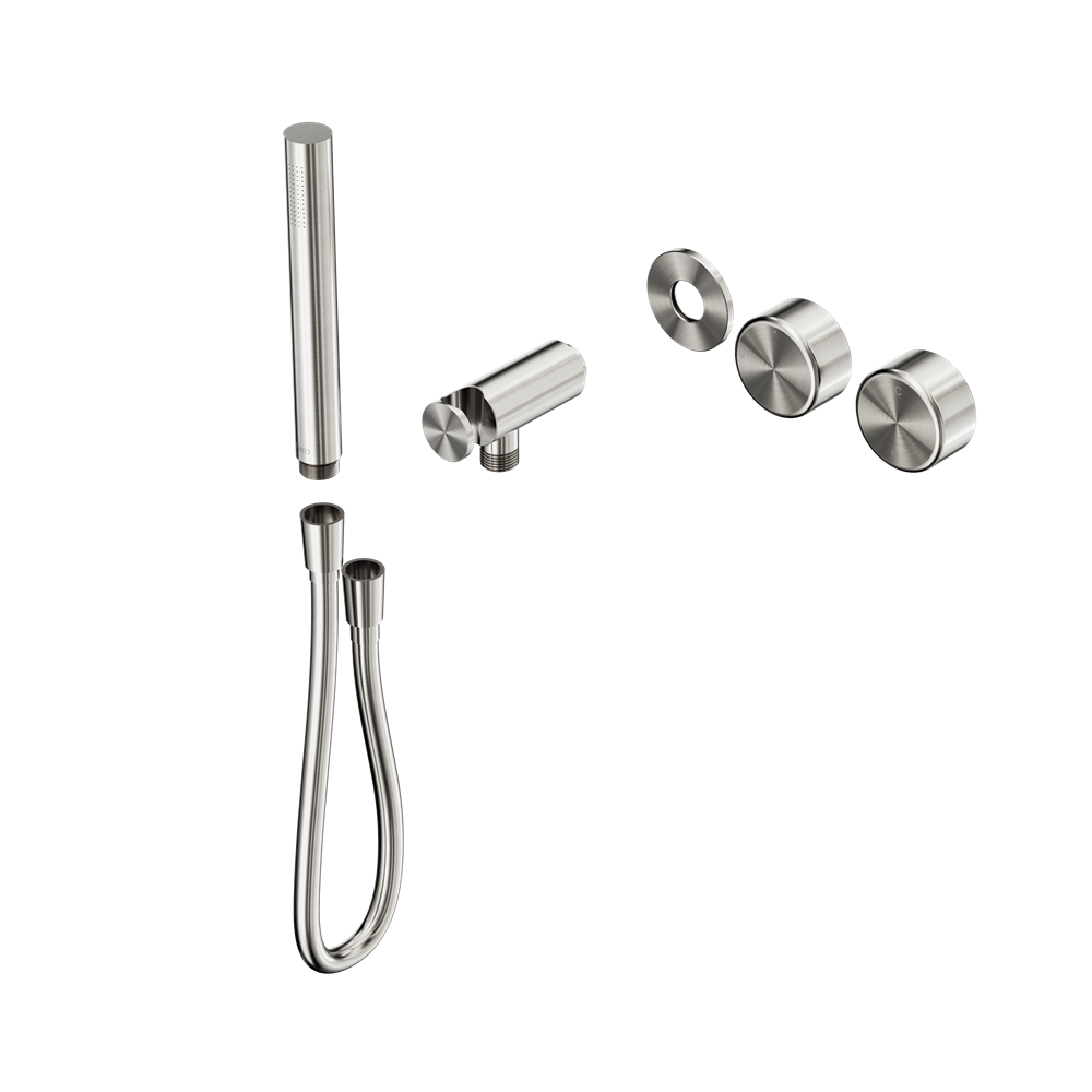 SERENITY PROGRESSIVE SHOWER SYSTEM WITH METAL HANDLE AND SLIM SHOWER TRIM KIT ONLY BRUSHED NICKEL