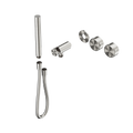SERENITY PROGRESSIVE SHOWER SYSTEM WITH METAL HANDLE AND SLIM SHOWER TRIM KIT ONLY BRUSHED NICKEL