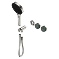 SERENITY PROGRESSIVE SHOWER SYSTEM WITH VERDE ALPI HANDLE AND SERENITY HAND SHOWER TRIM KIT ONLY BRUSHED NICKEL
