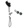 SERENITY PROGRESSIVE SHOWER SYSTEM WITH VERDE ALPI HANDLE AND SERENITY HAND SHOWER TRIM KIT ONLY CHROME