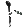 SERENITY PROGRESSIVE SHOWER SYSTEM WITH VERDE ALPI HANDLE AND SERENITY HAND SHOWER TRIM KIT ONLY GUN METAL