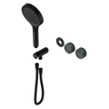 SERENITY PROGRESSIVE SHOWER SYSTEM WITH VERDE ALPI HANDLE AND SERENITY HAND SHOWER TRIM KIT ONLY MATTE BLACK
