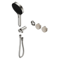 SERENITY PROGRESSIVE SHOWER SYSTEM WITH ROME TRAVERTINE HANDLE AND SERENITY HAND SHOWER TRIM KIT ONLY BRUSHED NICKEL