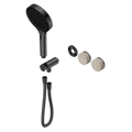 SERENITY PROGRESSIVE SHOWER SYSTEM WITH ROME TRAVERTINE HANDLE AND SERENITY HAND SHOWER TRIM KIT ONLY GUN METAL