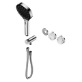 SERENITY PROGRESSIVE SHOWER SYSTEM WITH ARABESCATO CORCHIA HANDLE AND SERENITY HAND SHOWER TRIM KIT ONLY CHROME