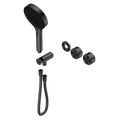 SERENITY PROGRESSIVE SHOWER SYSTEM WITH METAL HANDLE AND SERENITY HAND SHOWER TRIM KIT ONLY GUN METAL