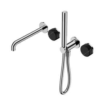 Serenity Progressive Shower System With Spout With Marquina Chrome — Chrome & Stainless
