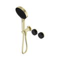 Serenity Progressive Shower System With Marquina Black Handle And Serenity Hand Shower