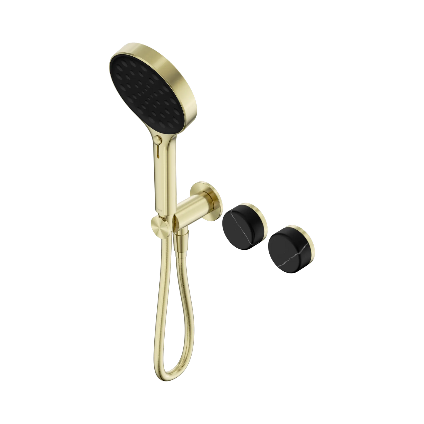 Serenity Progressive Shower System With Marquina Black Handle And Serenity Hand Shower