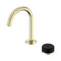 SERENITY PROGRESSIVE BASIN MIXER ARC SPOUT WITH MARQUINA BRUSHED GOLD