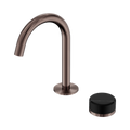 SERENITY PROGRESSIVE BASIN MIXER ARC SPOUT WITH MARQUINA BRUSHED BRONZE