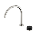 SERENITY PROGRESSIVE BATH/KITCHEN MIXER ARC SPOUT WITH MARQUINA BRUSHED NICKEL