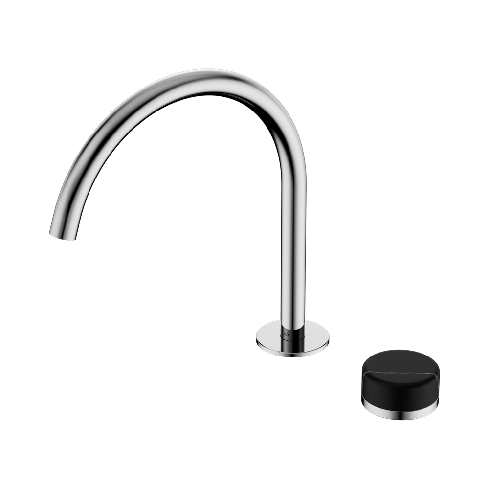 SERENITY PROGRESSIVE BATH/KITCHEN MIXER ARC SPOUT WITH MARQUINA CHROME