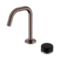 SERENITY PROGRESSIVE BASIN MIXER EDGE SPOUT WITH MARQUINA BRUSHED BRONZE
