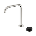 SERENITY PROGRESSIVE BATH/KITCHEN MIXER EDGE SPOUT WITH MARQUINA BRUSHED NICKEL