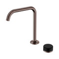 SERENITY PROGRESSIVE BATH/KITCHEN MIXER EDGE SPOUT WITH MARQUINA BRUSHED BRONZE