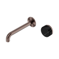 SERENITY PROGRESSIVE WALL BASIN MIXER 160/185/220MM SPOUT WITH MARQUINA BRUSHED BRONZE