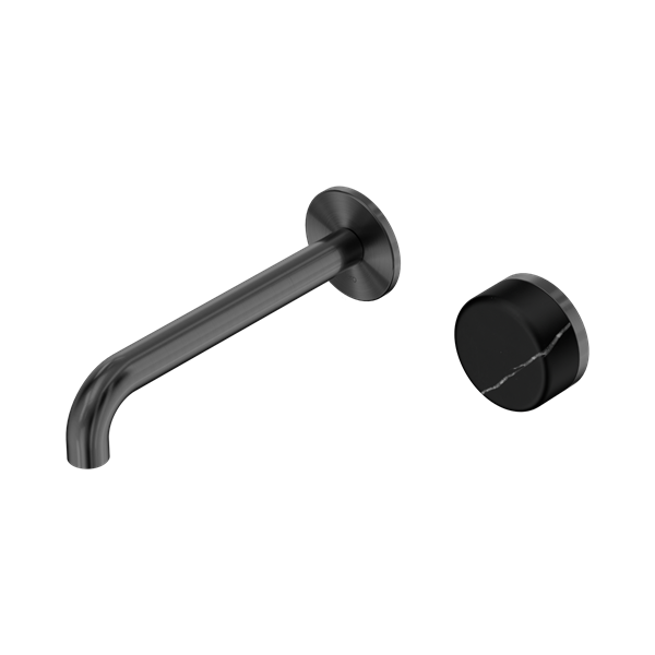 SERENITY PROGRESSIVE WALL BASIN MIXER 160/185/220MM SPOUT WITH MARQUINA GUN METAL