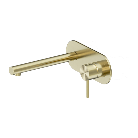DOLCE II WALL BASIN/BATH MIXER BRUSHED GOLD