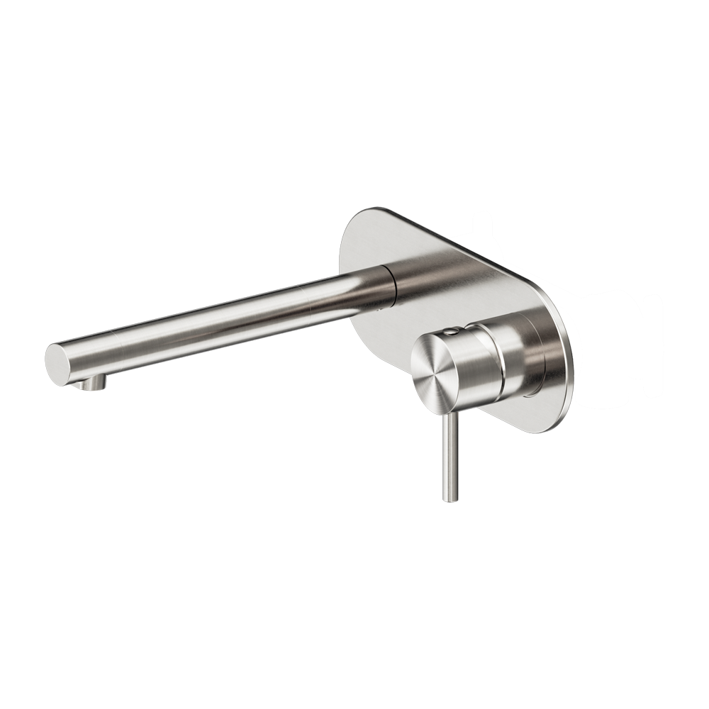 DOLCE II WALL BASIN/BATH MIXER BRUSHED NICKEL