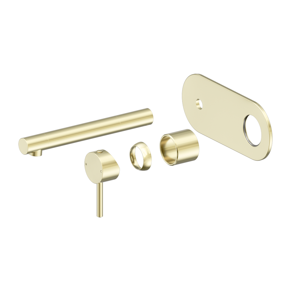 DOLCE II WALL BASIN/BATH MIXER TRIM KITS ONLY BRUSHED GOLD