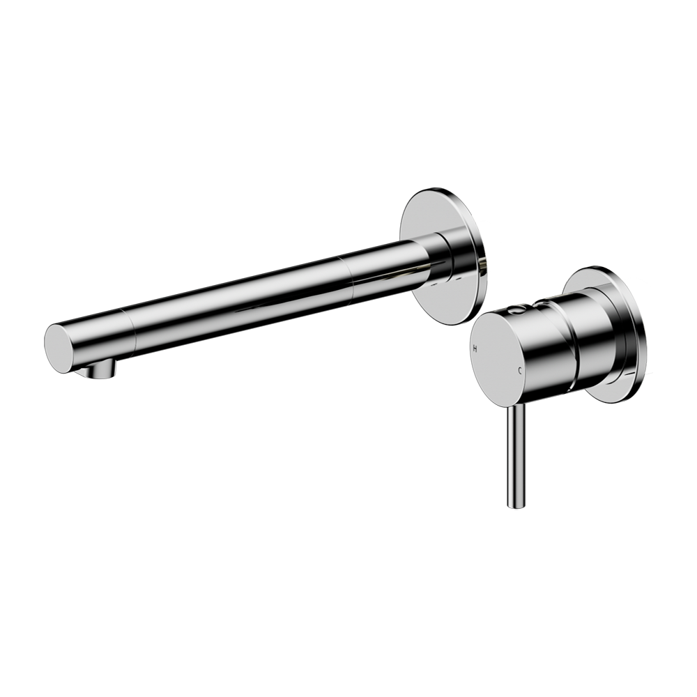 DOLCE II WALL BASIN/BATH MIXER SEPARATE BACK PLATE CHROME