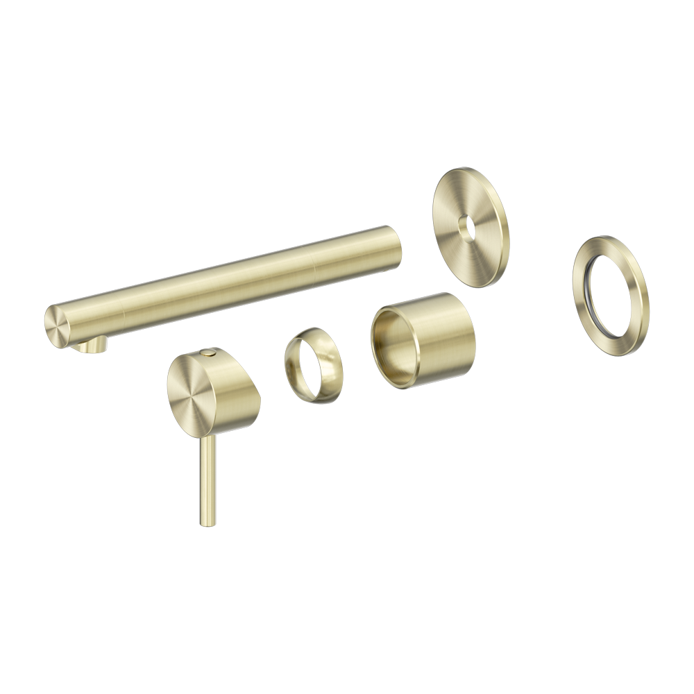 DOLCE II WALL BASIN/BATH MIXER SEPARATE BACK PLATE TRIM KITS ONLY BRUSHED GOLD