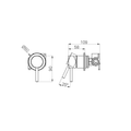 DOLCE II SHOWER MIXER BRUSHED GOLD