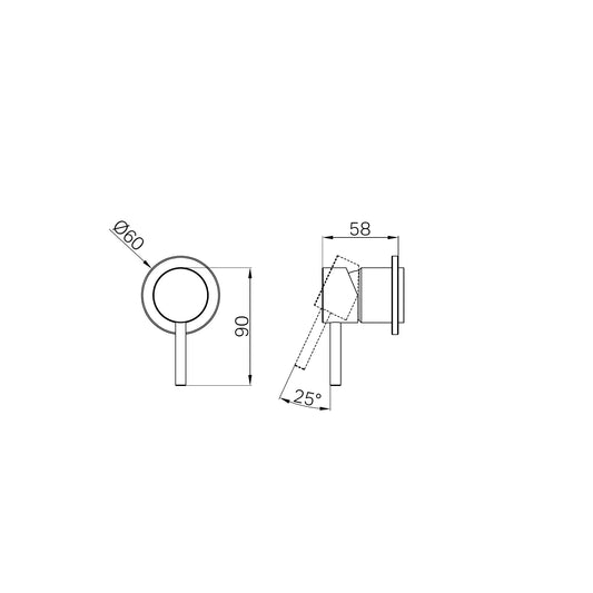 Dolce II Shower Mixer Trim Kits Only